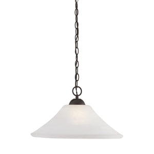 Thomas Lighting Elipse Tulip Frosted Glass Pendant Bronze Curved Arm Dining Room Ambient Light SL820063