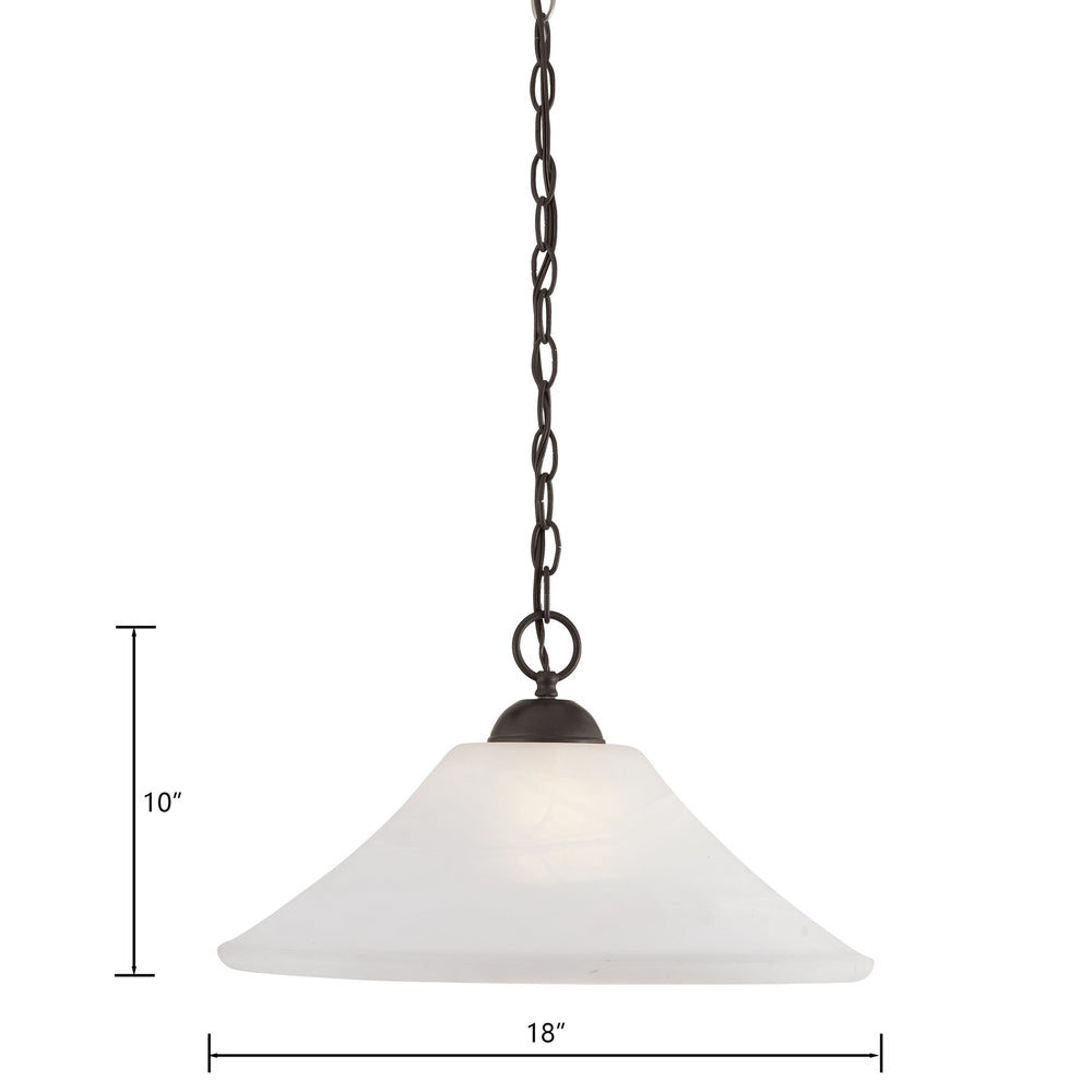 Thomas Lighting Elipse Tulip Frosted Glass Pendant Bronze Curved Arm Dining Room Ambient Light SL820063