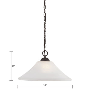 Thomas Lighting Elipse Tulip Frosted Glass Pendant Bronze Curved Arm Dining Room Ambient Light SL820063