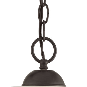 Thomas Lighting Elipse Tulip Frosted Glass Pendant Bronze Curved Arm Dining Room Ambient Light SL820063