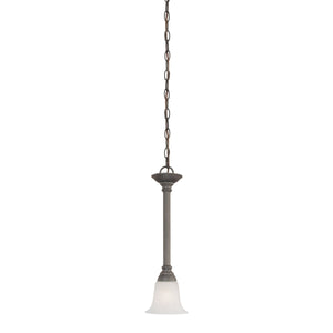 Thomas Lighting Riva Tulip Glass Mini Pendant Light for Kitchen Islands and Breakfast Nooks Bronze SL820663
