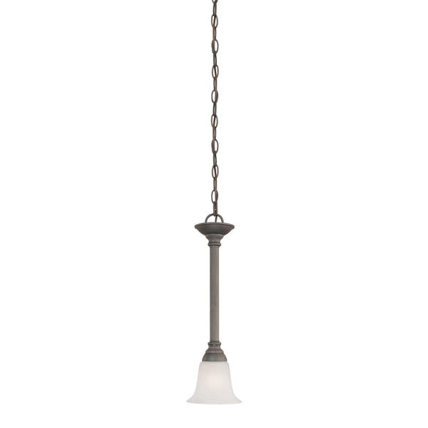 Thomas Lighting Riva Tulip Glass Mini Pendant Light for Kitchen Islands and Breakfast Nooks Bronze SL820663