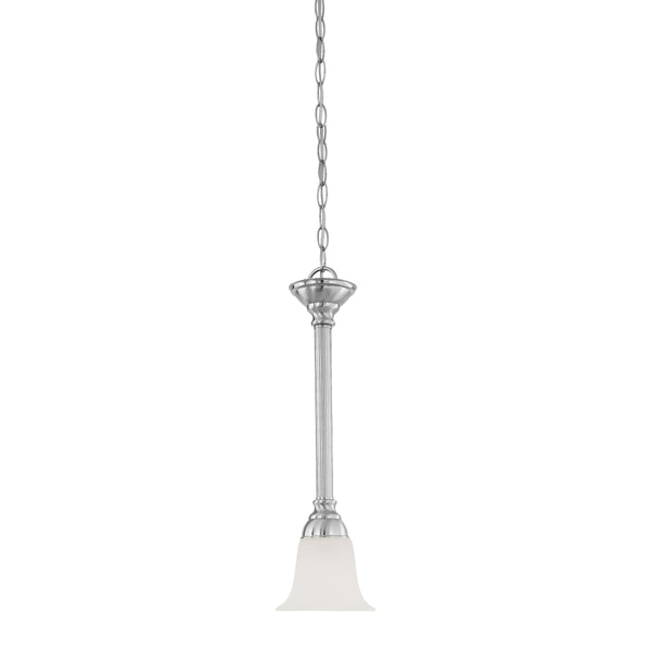 Thomas Lighting Riva Tulip Glass Mini Pendant Light for Kitchen Islands and Breakfast Nooks Nickel SL820678