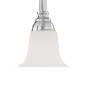 Thomas Lighting Riva Tulip Glass Mini Pendant Light for Kitchen Islands and Breakfast Nooks Nickel SL820678