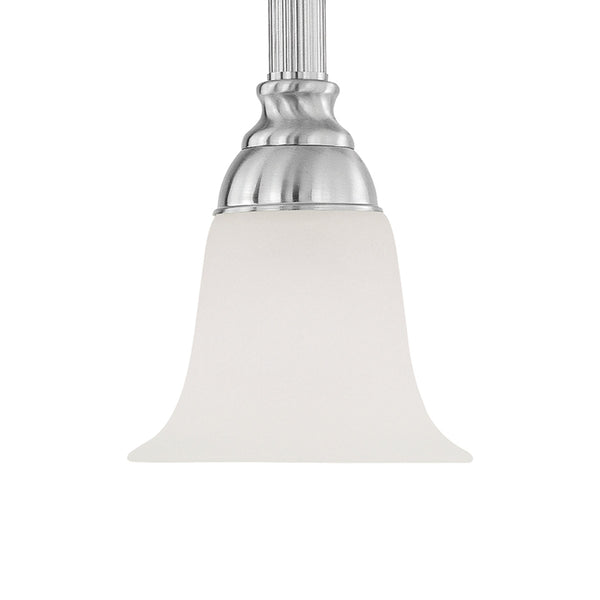 Thomas Lighting Riva Tulip Glass Mini Pendant Light for Kitchen Islands and Breakfast Nooks Nickel SL820678