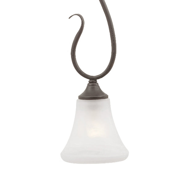 Thomas Lighting Elipse Tulip Frosted Glass Mini Pendant Transitional Ceiling Light for Modern Interiors Bronze SL829163