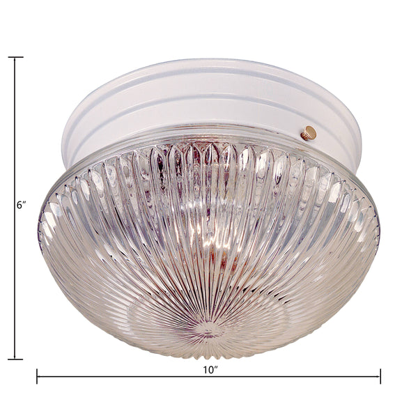 Thomas Lighting Elowen 2 Light Flush Mount Bubble Dome Glass Shade Transitional Ceiling Fixture SL84408
