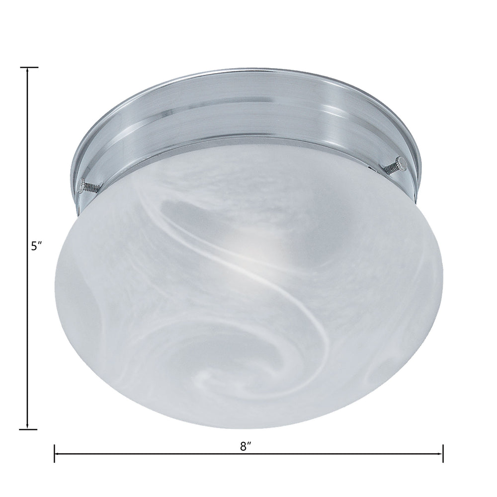 Thomas Lighting Elowen Bubble Dome Flush Mount Ceiling Light Brushed Nickel for Bedroom Hallway SL845578