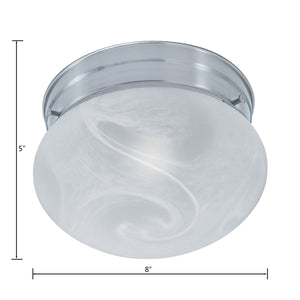 Thomas Lighting Elowen Bubble Dome Flush Mount Ceiling Light Brushed Nickel for Bedroom Hallway SL845578
