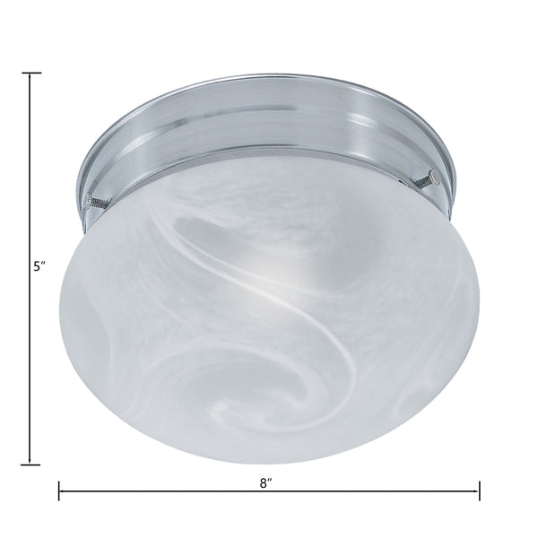 Thomas Lighting Elowen Bubble Dome Flush Mount Ceiling Light Brushed Nickel for Bedroom Hallway SL845578