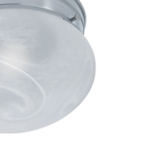 Thomas Lighting Elowen Bubble Dome Flush Mount Ceiling Light Brushed Nickel for Bedroom Hallway SL845578