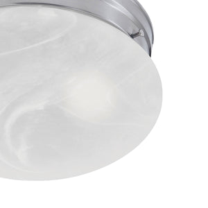 Thomas Lighting Elowen Bubble Dome Flush Mount Ceiling Light Brushed Nickel Finish for Bedroom Hallway SL845678