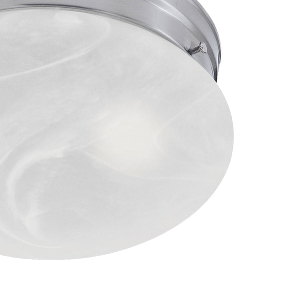Thomas Lighting Elowen Bubble Dome Flush Mount Ceiling Light Brushed Nickel Finish for Bedroom Hallway SL845678