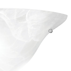 Thomas Lighting Prestige Single Light Wall Sconce Alabaster Glass Brushed Nickel Indoor Fixture SL853178