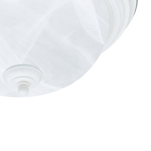 Thomas Lighting Harmony Frosted Glass Dome Flush Mount Ceiling Light for Hallway and Bedroom 14'' Wide 2-Light White SL869218