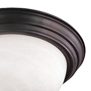 Thomas Lighting Harmony Frosted Glass Dome Flush Mount Ceiling Light for Hallway and Bedroom 14'' Wide 2-Light Bronze SL869263