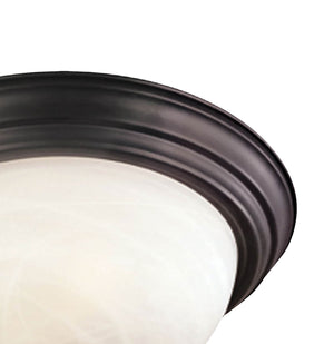 Thomas Lighting Harmony Frosted Glass Dome Flush Mount Ceiling Light for Hallway and Bedroom 16'' Wide 3-Light Bronze SL869363