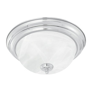 Thomas Lighting Harmony Frosted Glass Dome Flush Mount Ceiling Light for Hallway and Bedroom 16'' Wide 3-Light Nickel SL869378