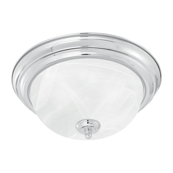 Thomas Lighting Harmony Frosted Glass Dome Flush Mount Ceiling Light for Hallway and Bedroom 16'' Wide 3-Light Nickel SL869378