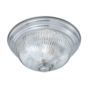 Thomas Lighting Harmony Frosted Glass Dome Flush Mount Ceiling Light for Hallway and Bedroom 14'' Wide 2-Light Nickel SL876278