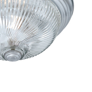 Thomas Lighting Harmony Frosted Glass Dome Flush Mount Ceiling Light for Hallway and Bedroom 14'' Wide 2-Light Nickel SL876278