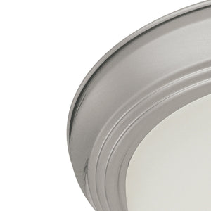 Thomas Lighting Pendenza Sculptural Flush Mount Light Transitional Ceiling Fixture for Low Clearance Rooms Nickel SL878278