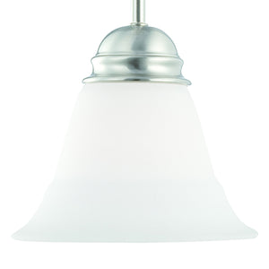Thomas Lighting Bella Tulip Glass Mini Pendant Light Brushed Nickel Finish for Kitchen or Entryway SL891578