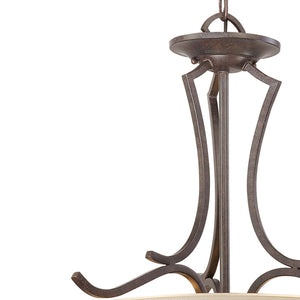 Thomas Lighting Triton Two Light Pendant with Bell Glass Shades and Warm Bronze Metal Finish SL893522