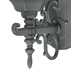 Thomas Lighting Covington Matte Metal Outdoor Wall Sconce with Seeded Glass Lantern for Entryways Black 21.5 inches SL92257
