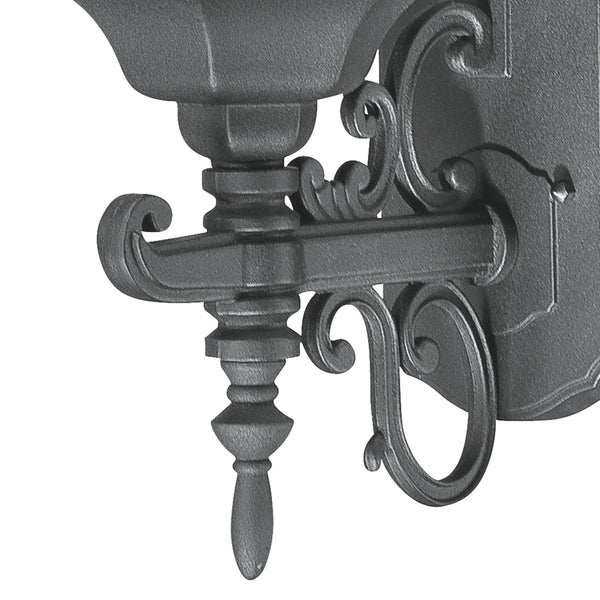 Thomas Lighting Covington Matte Metal Outdoor Wall Sconce with Seeded Glass Lantern for Entryways Black 21.5 inches SL92257