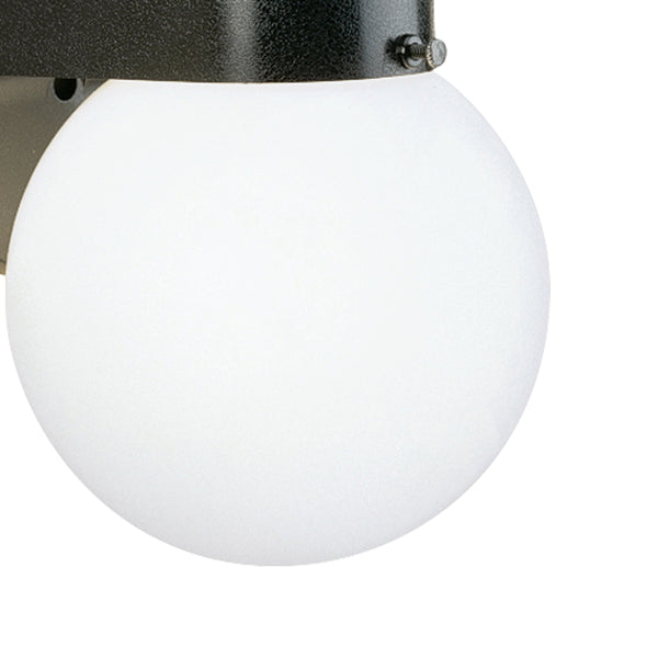 Thomas Lighting Nome Matte Outdoor Wall Sconce with Round Glass Shade for Entryway or Patio Black SL94357