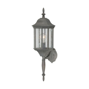 Thomas Lighting Hawthorne Matte Metal Outdoor Wall Sconce Traditional Lantern Glass Panel Porch Light Bronze 26 inches SL945163