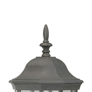 Thomas Lighting Hawthorne Matte Metal Outdoor Wall Sconce Traditional Lantern Glass Panel Porch Light Bronze 26 inches SL945163