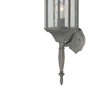 Thomas Lighting Hawthorne Matte Metal Outdoor Wall Sconce Traditional Lantern Glass Panel Porch Light Bronze 26 inches SL945163