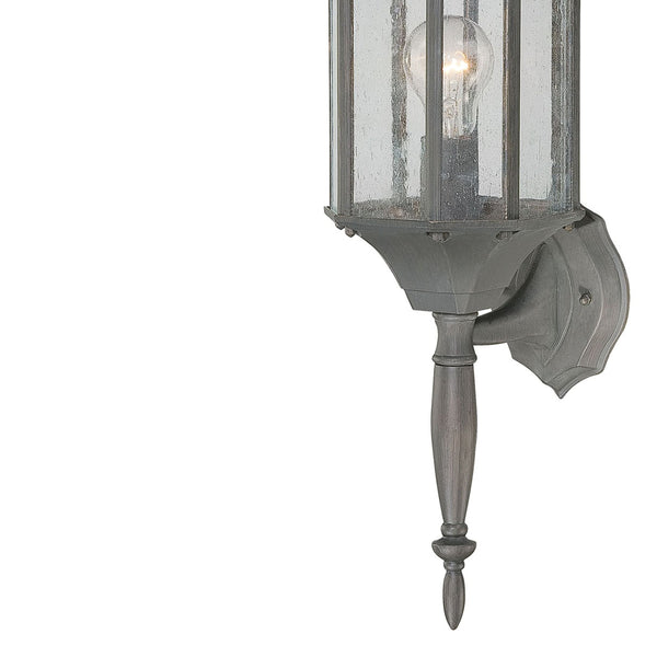Thomas Lighting Hawthorne Matte Metal Outdoor Wall Sconce Traditional Lantern Glass Panel Porch Light Bronze 26 inches SL945163