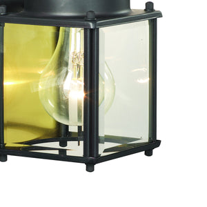 Thomas Lighting Tipton Outdoor Wall Sconce Matte Metal Box Frame Glass Panel Entryway Porch Light Bronze SL946963