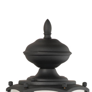Thomas Lighting Park Avenue Outdoor Wall Sconce Beveled Glass Traditional Black Metal Porch Light SL94717