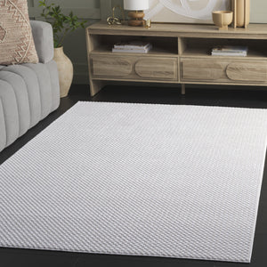 Safavieh Slate Contemporary Taupe & Ivory Square Rug — Low-Profile, Power-Loomed Turkish Design, Soft Durable Feel 6'-7" x 6'-7" SLA700E-7SQ