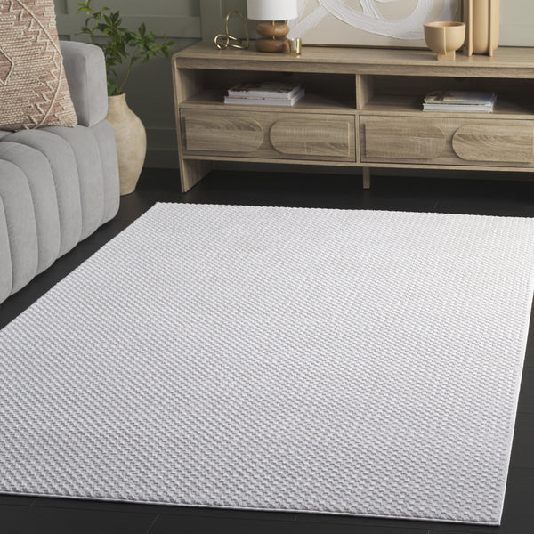Safavieh Slate Contemporary Taupe & Ivory Square Rug — Low-Profile, Power-Loomed Turkish Design, Soft Durable Feel 6'-7" x 6'-7" SLA700E-7SQ
