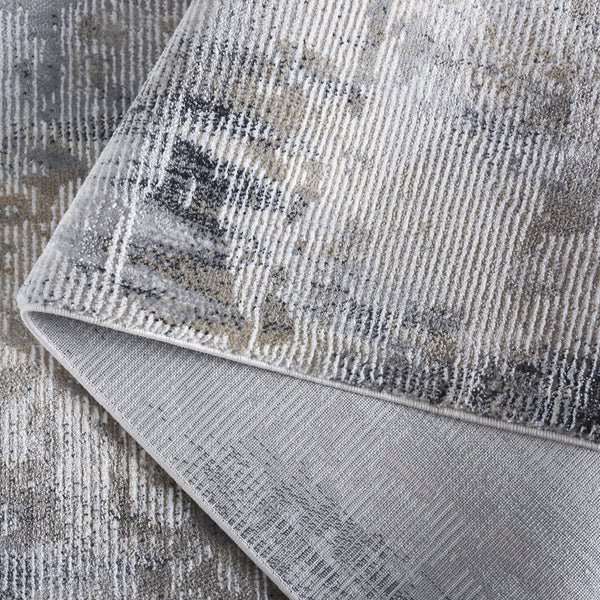 Safavieh Slate Runner Rug In Muted Grey And Brown Ivory — Low-Profile, Stain-Resistant Blend, Turkish-Made Quality 2'-0" x 8'-0" SLA702G-28