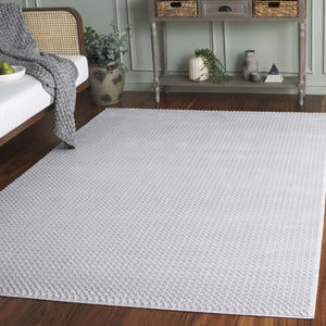Safavieh Slate Contemporary Grey And Ivory Runner - Power-Loomed Turkey, Low-Profile .5" Pile, Durable Soft Mix Recuerdos 2'-0" x 8'-0" SLA704F-28