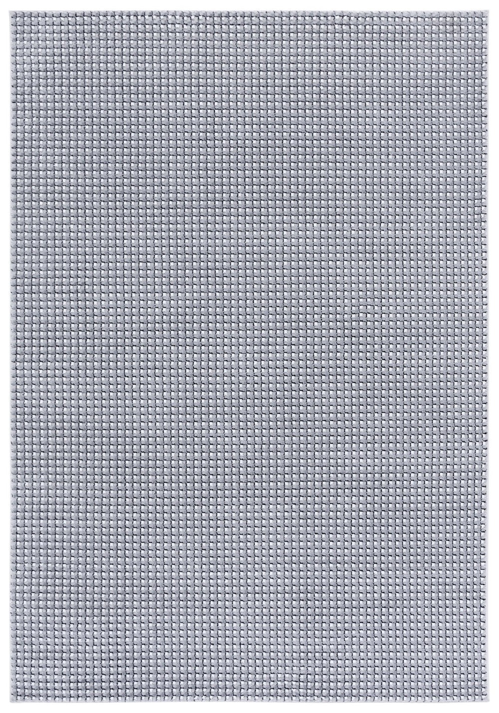 Safavieh Slate Modern Grey & Ivory-Black Area Rug — Low-Profile Durable Power-Loomed Design For Living Rooms 5'-3" x 7'-6" SLA704G-5