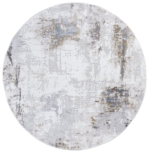 Safavieh Slate Modern Grey & Ivory Brown Runner Rug — Low-Profile Half-Inch Pile, Durable Turkish Power-Loomed Quality 2'-0" x 8'-0" SLA710F-28