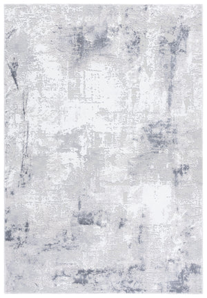 Safavieh Slate Round Area Rug In Grey & Ivory — Power-Loomed Turkish Craftsmanship, Low-Profile Soft Texture 6'-7" x 6'-7" SLA710G-7R