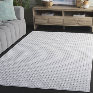 Safavieh Slate Chic Grey And Ivory Area Rug — Low‑Pile Power‑Loomed Turkish Construction For Modern Homes 4'-0" x 6'-0" SLA712F-4
