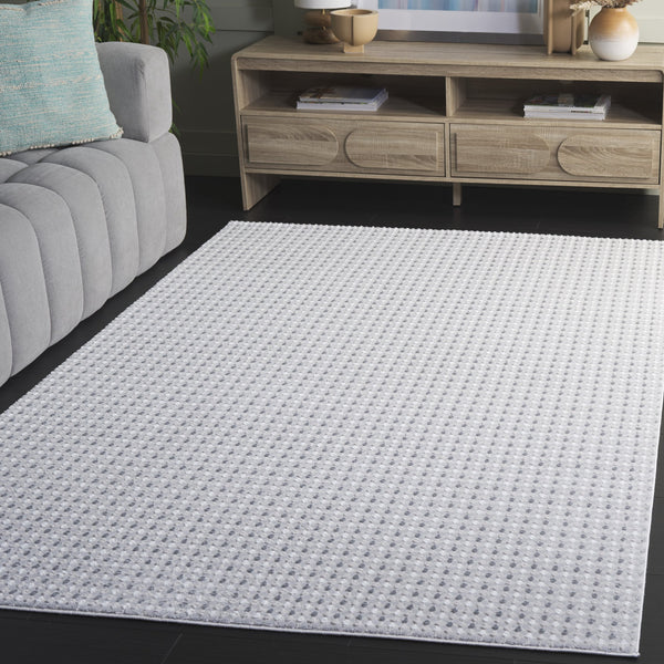 Safavieh Slate Chic Grey And Ivory Area Rug — Low‑Pile Power‑Loomed Turkish Construction For Modern Homes 4'-0" x 6'-0" SLA712F-4