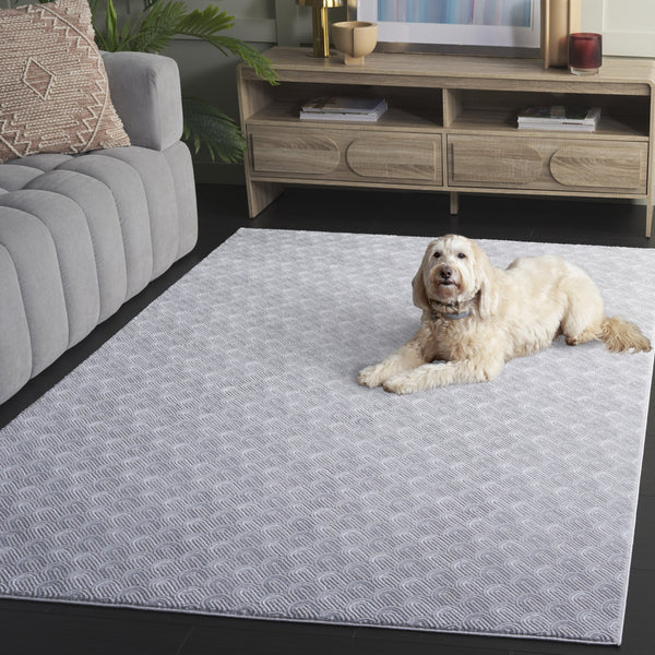Safavieh Slate Modern Beige Grey Ivory Area Rug — Low-Profile 1/2" Pile, Power-Loomed Turkey Durability & Softness 8'-0" x 10'-0" SLA716B-8
