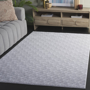 Safavieh Slate Modern Beige Grey Ivory Area Rug — Low-Profile 1/2" Pile, Power-Loomed Turkey Durability & Softness 8'-0" x 10'-0" SLA716B-8