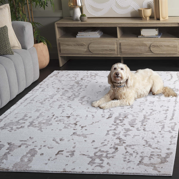 Safavieh Slate Power-Loomed Turkish Area Rug In Neutral Beige And Brown — Durable, Soft, Modern Texture 5'-3" x 7'-6" SLA718B-5