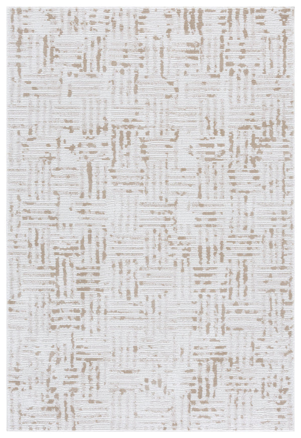 Safavieh Slate Contemporary Ivory Taupe Runner Rug — Low-Profile Power-Loomed Turkish Construction, Durable 2'-0" x 8'-0" SLA719E-28